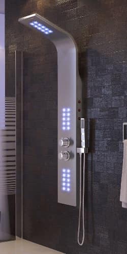 Duschpaneel Duschpaneele Test kaufen Duschsäule Sanlingo Glasdeal Thermostat Wasserfall Dusche LED Dusche Edelstahl Eckmontage Duschpanel für 250x500-min